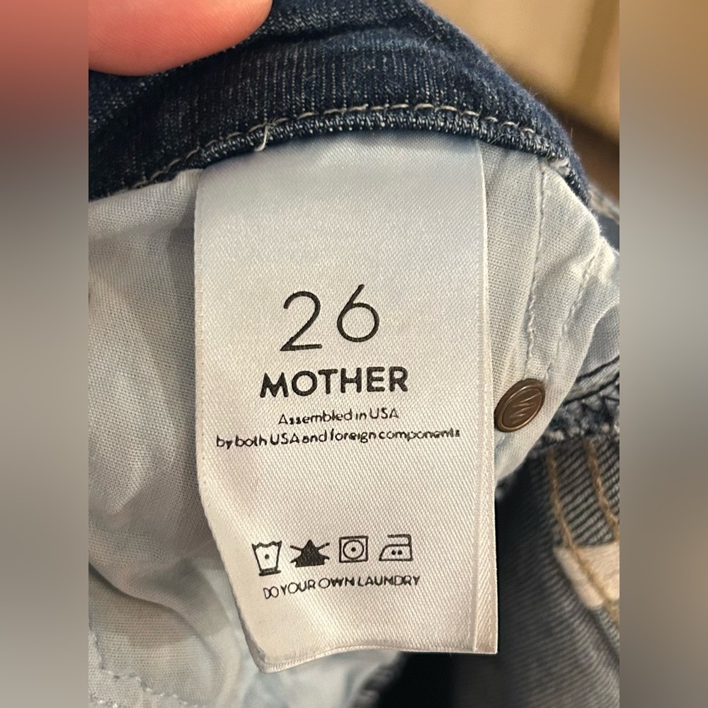 MOTHER High Waisted Looker Ankle Fray in Close To The Edge - Size 26 - Picture 8 of 12